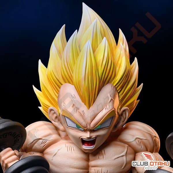 Figurine Dragon Ball Z, Vegeta Halteres Musculation